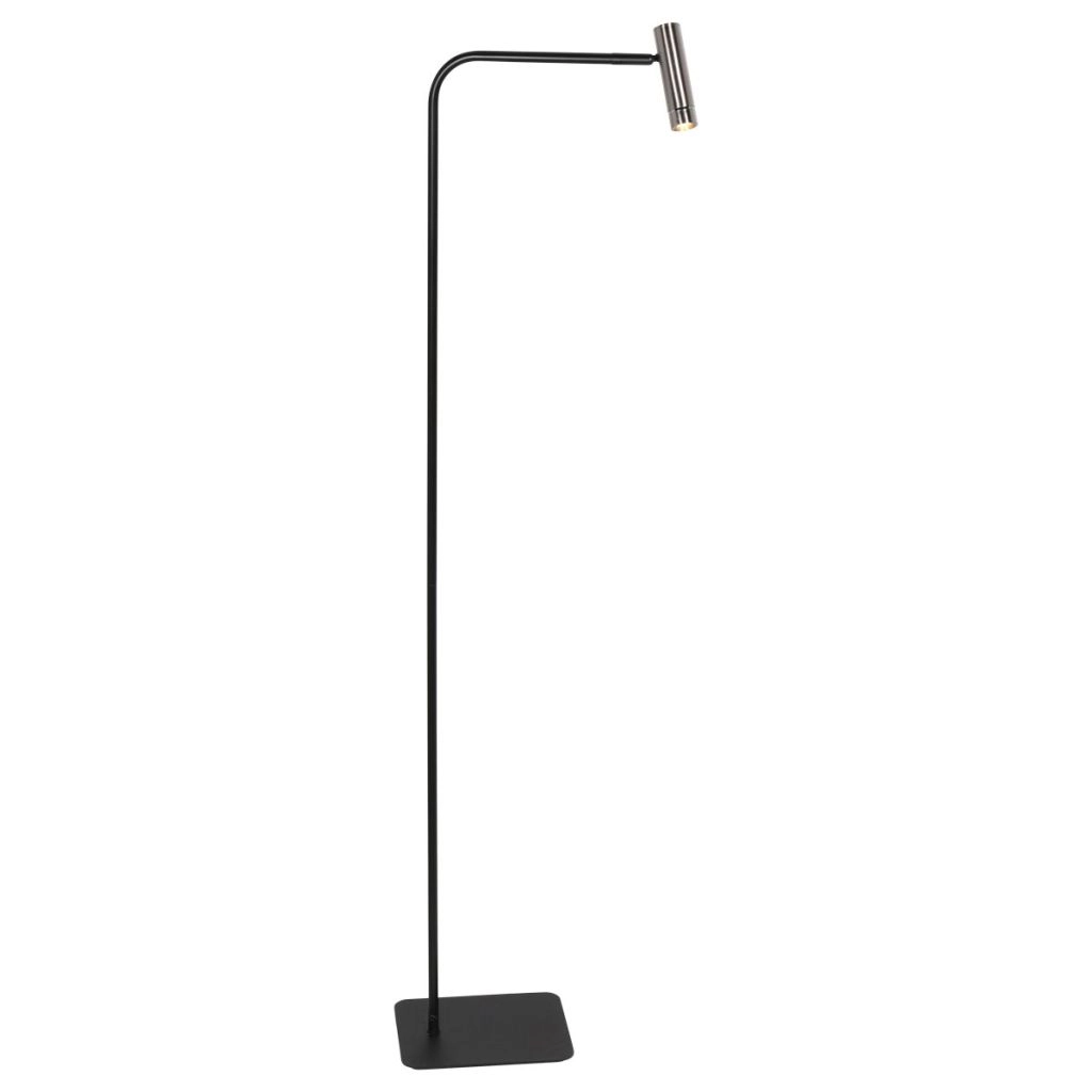 Stehlampe Lumo Schwarz mit Nickel Steinhauer 8712746184648