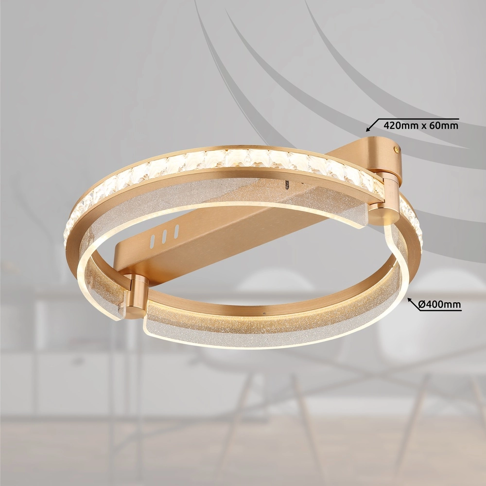 Deckenlampe Blondie Ø 40cm Gold Globo 9007371458455