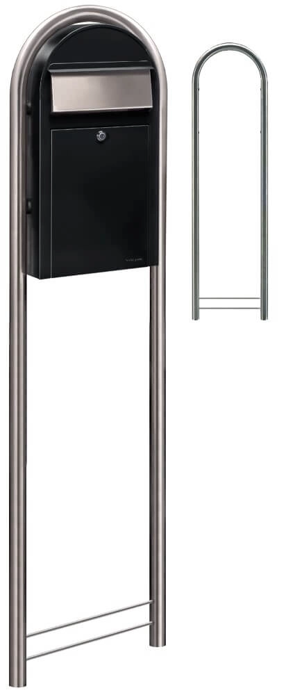 Briefkasten Grande S st9005 i Strukturiertes Schwarz Bobi 6417237037275