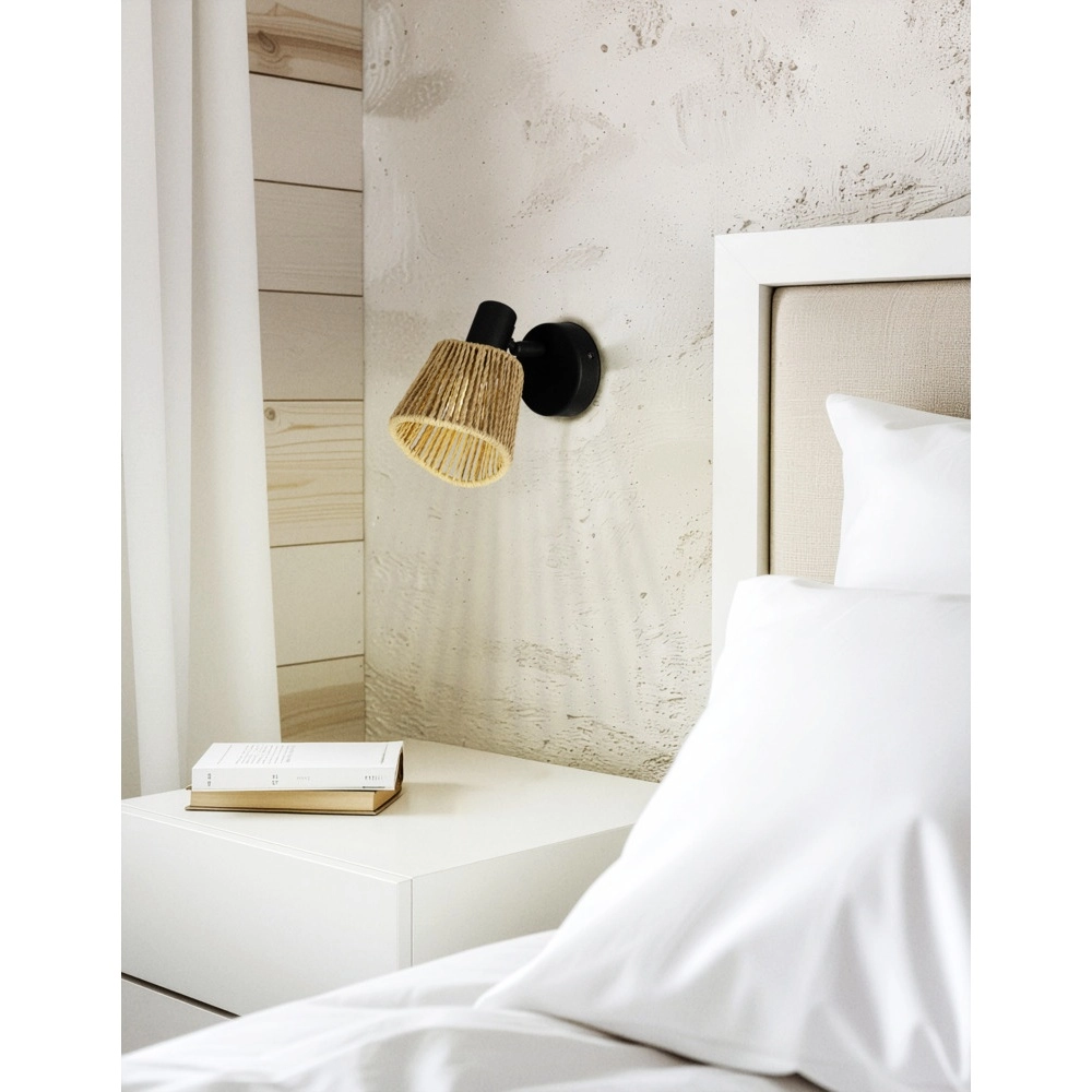 Rattan-Wandleuchte Keelby Knöchel Eglo 9002759441289