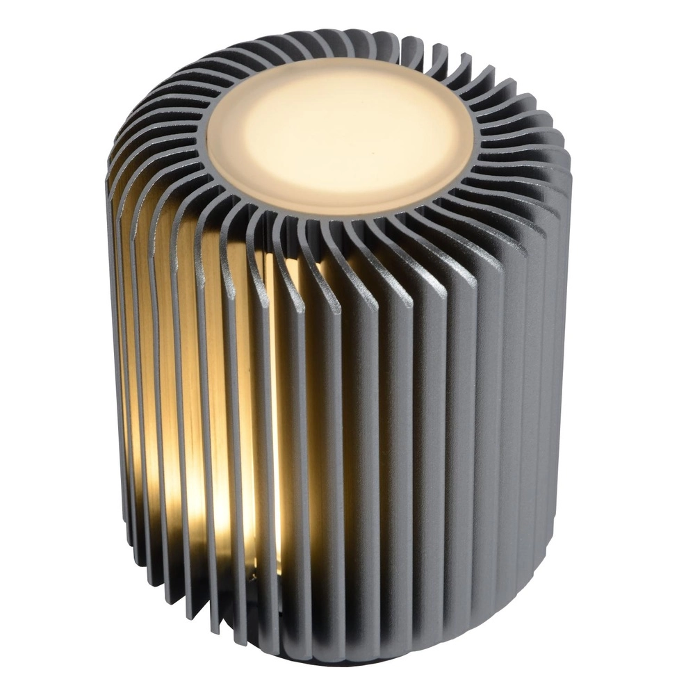 Tischlampe Turbin Grau Lucide 5411212262660