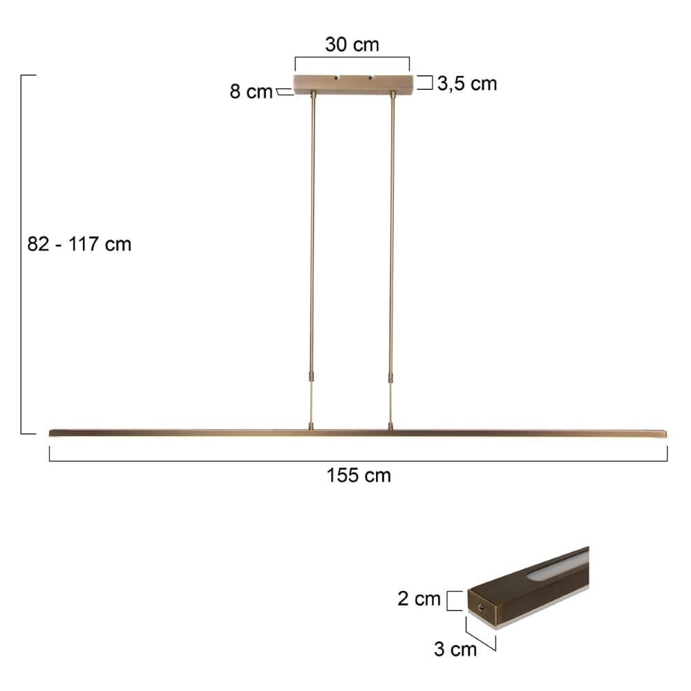Pendelleuchte Zelena LED Steinhauer 8712746129342