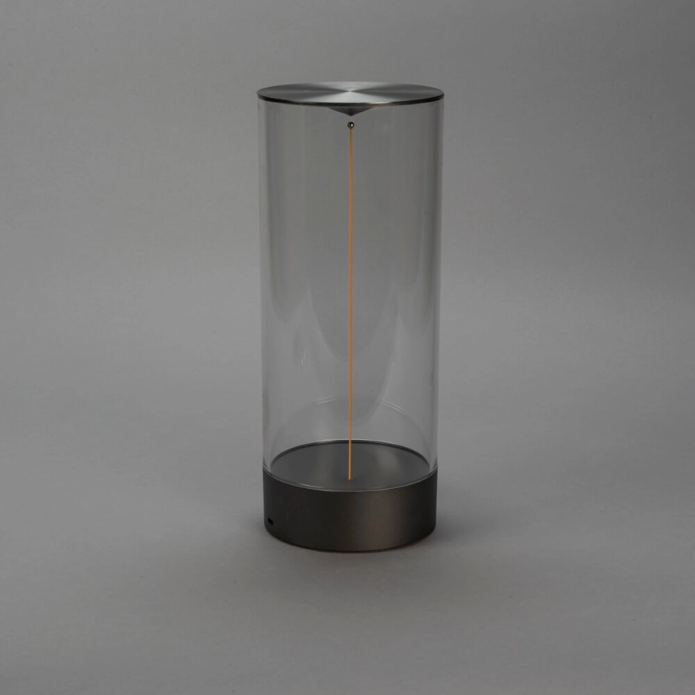 Wiederaufladbare Lampe Edison L anthrazit