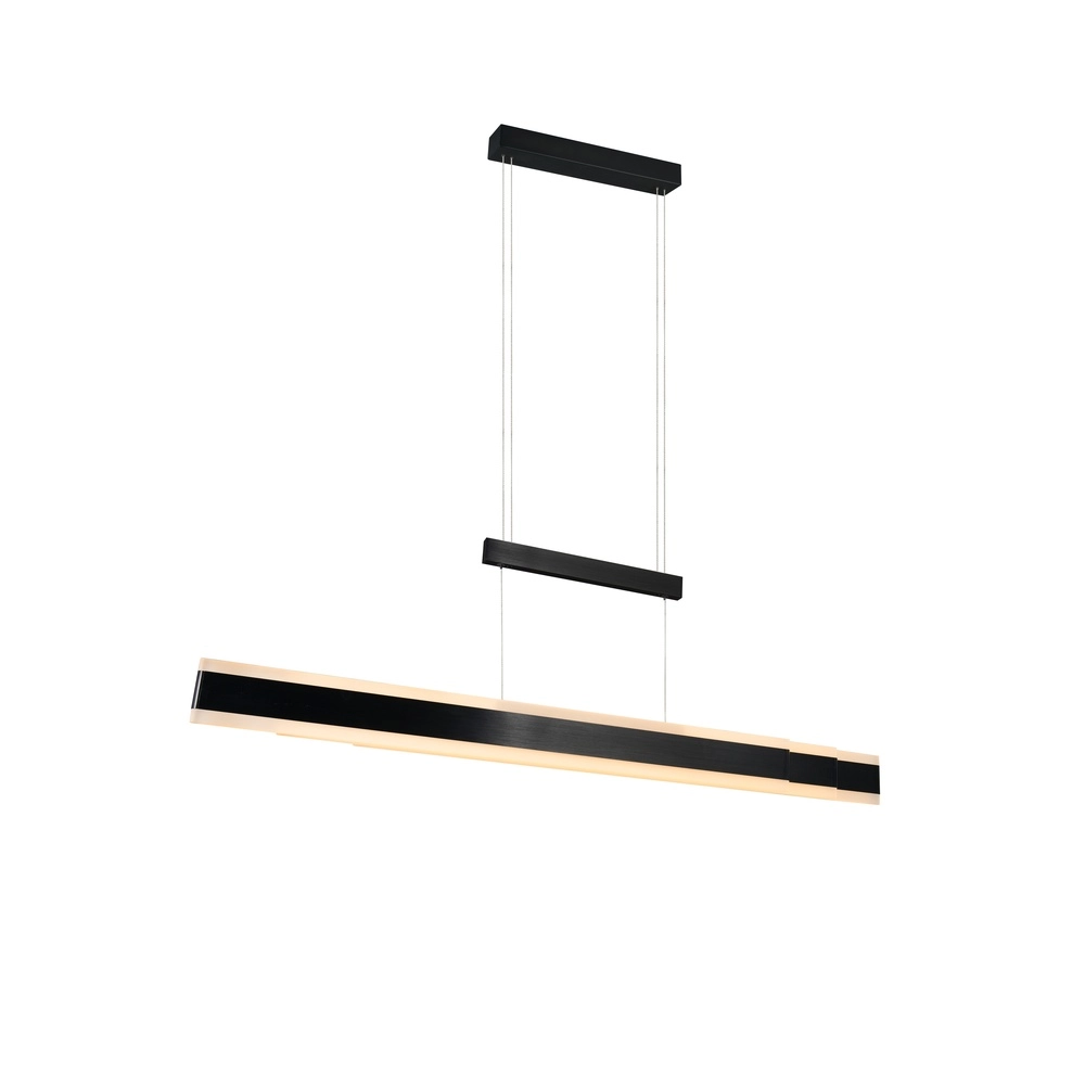 Moderne Pendelleuchte Arcola 152cm schwarz Trio 4017807662016