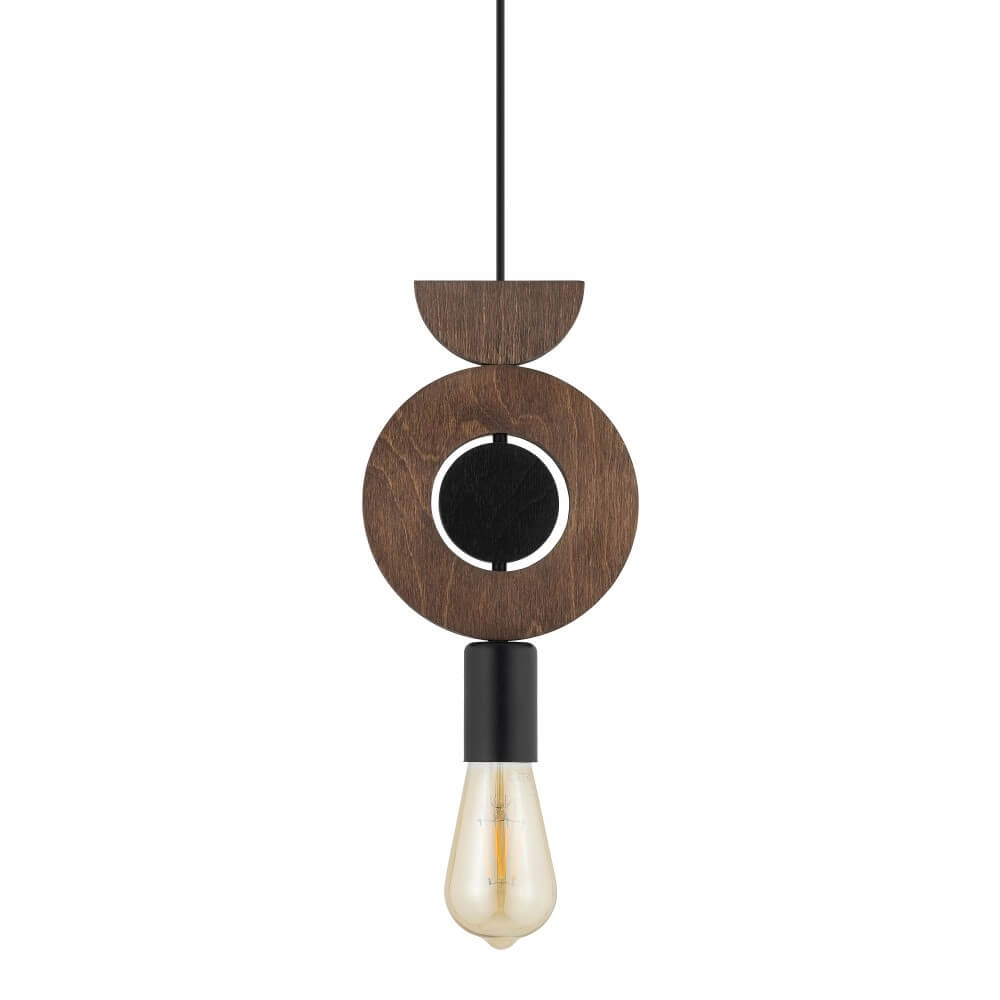Design-Pendelleuchte Drops Wood D 1-helles Holz Lyora 5903139111768