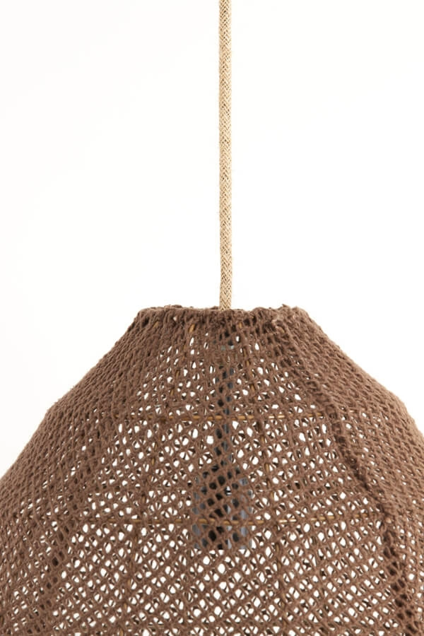 Japandi Pendelleuchte Makassar braun Ø 42cm Light & Living 8717807706449