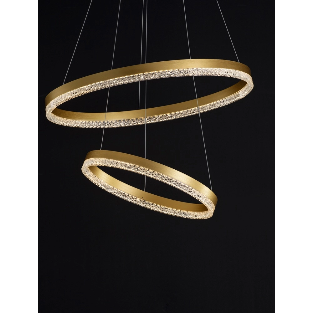 Pendelleuchte Adria gold Ø 60cm doppelt Lyora 5212017443816