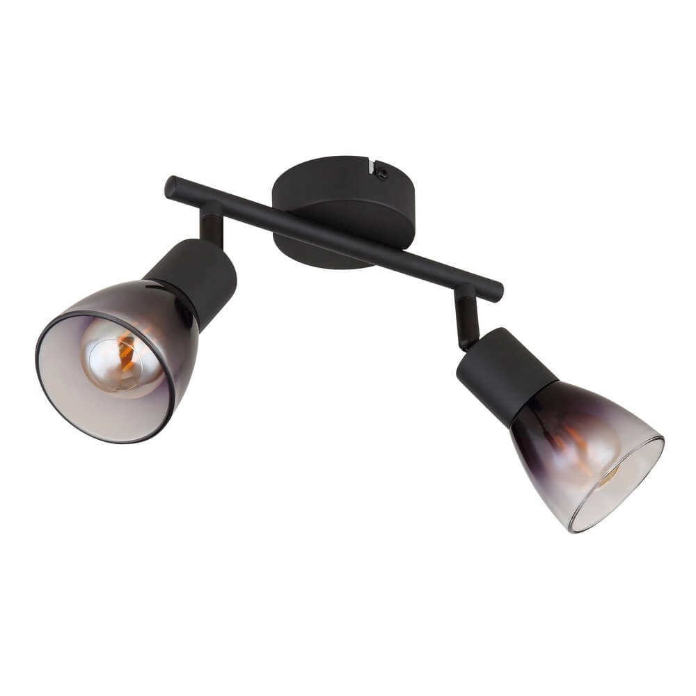 Schwarze Deckenleuchte Satella 2-flammig Globo 9007371449927