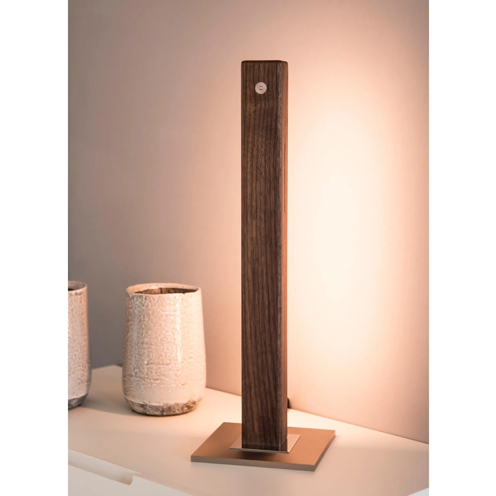 Tischleuchte LED Leonora 51 cm - Walnuss geölt HerzBlut 4021273026340