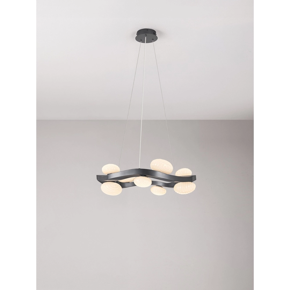 Design-Pendellampe Severo Schwarz-Weiß Lyora 5212063500365
