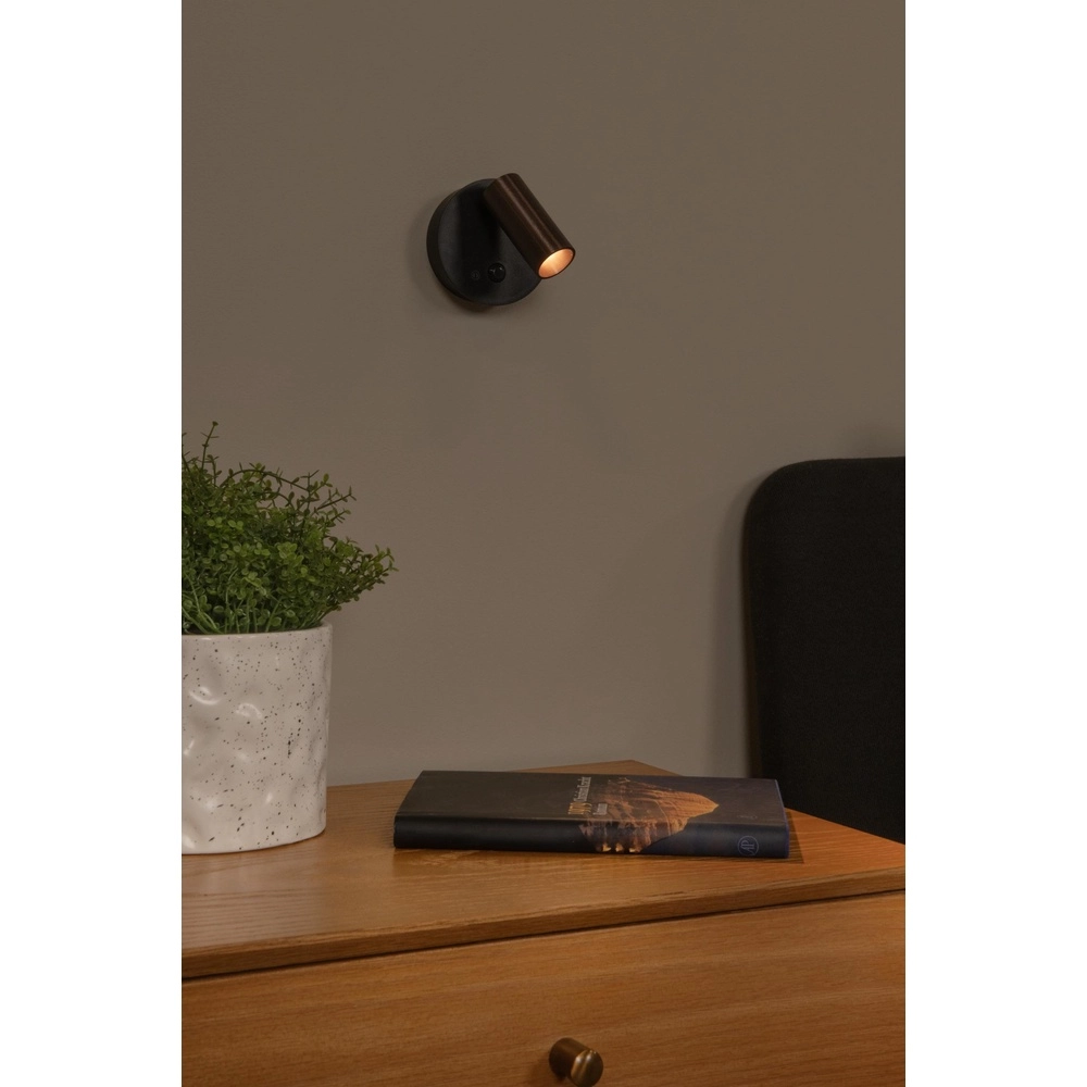 Wiederaufladbare Wandlampe mit Sensor Toni magnetisch metallisch-grau Lucide 5411212290564