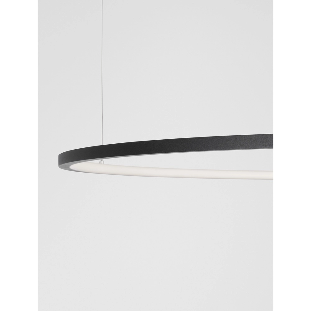Runde Pendelleuchte Tarquin schwarz Ø 100cm Lyora 5212017438348
