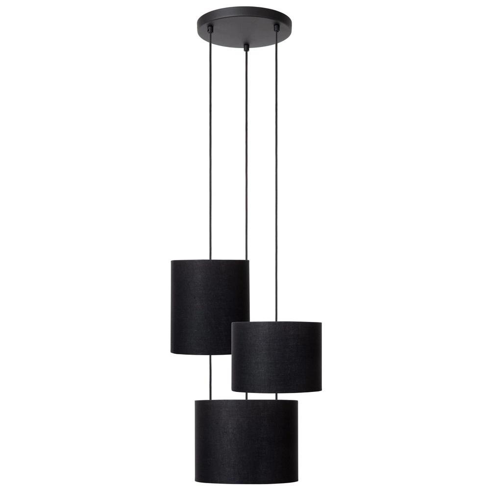 3-Licht Pendellampe Maya Schwarz