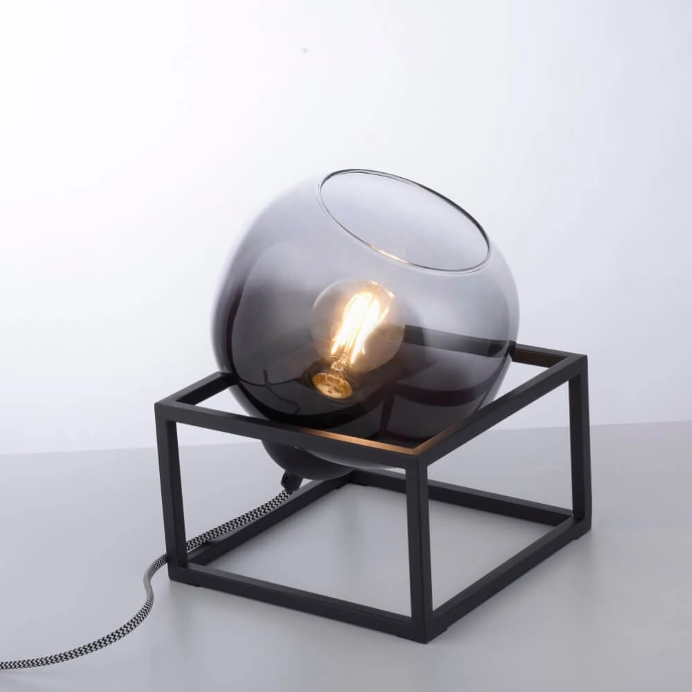 Schwarze Tischlampe Zea Just Light 4043689993771