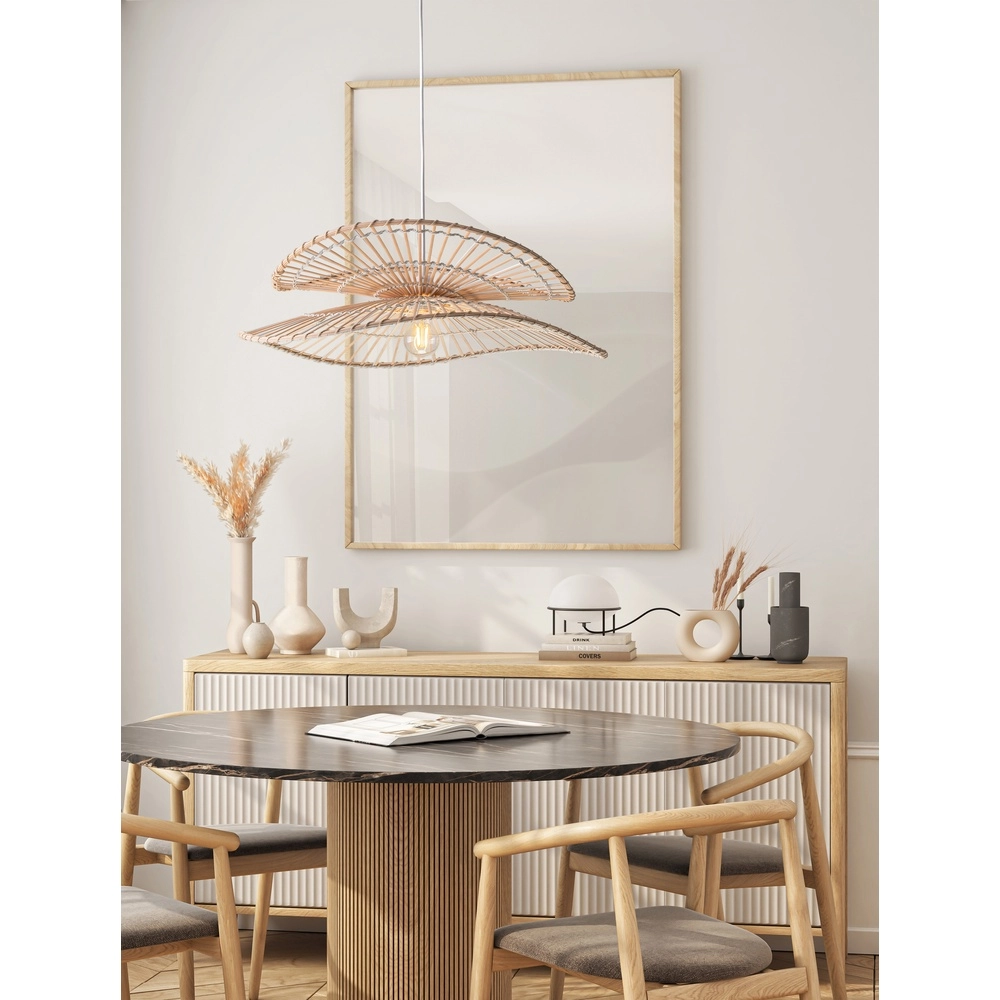 Rattan Pendelleuchte Artic Ø 60cm Lyora 5212017477286