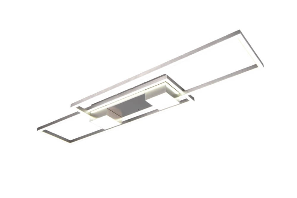 LED-Deckenleuchte 100x28 Albany Edelstahl Trio 4017807610284
