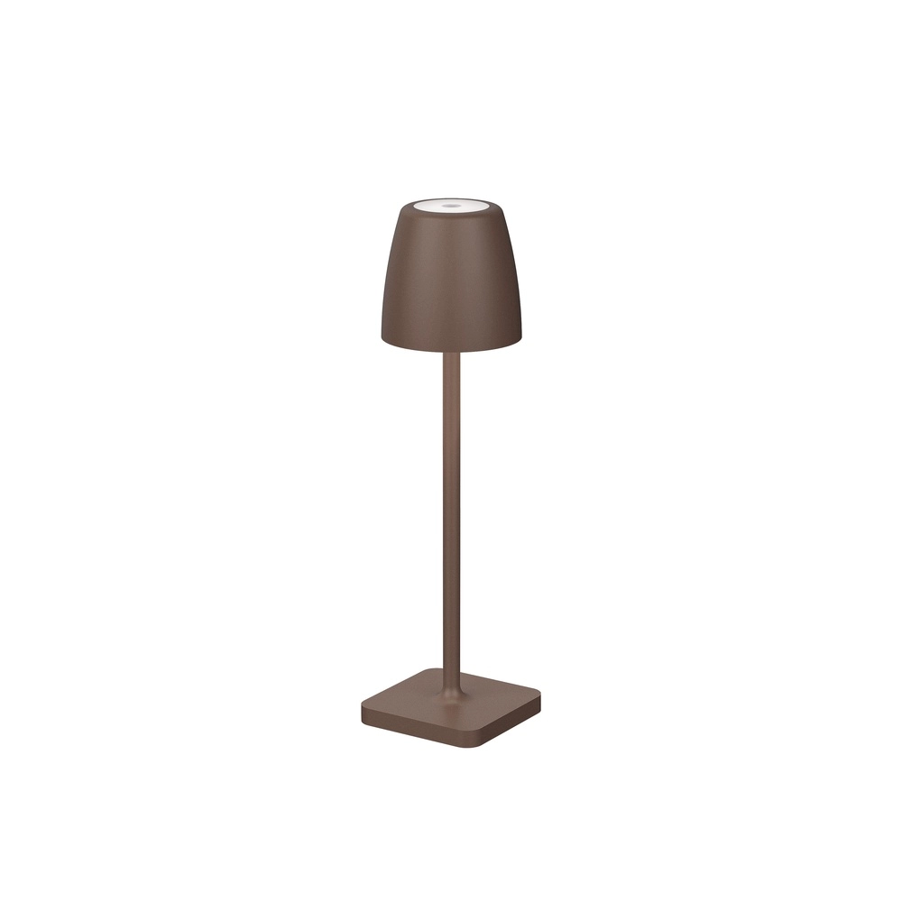 Tischlampe Colt Rostbraun wiederaufladbar