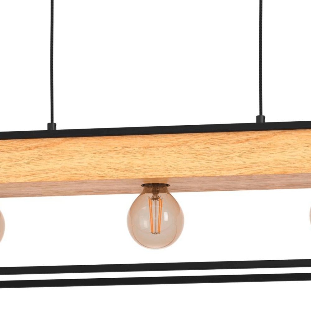 Hängelampe Libertad 1 mit Holz Eglo 9008606243501