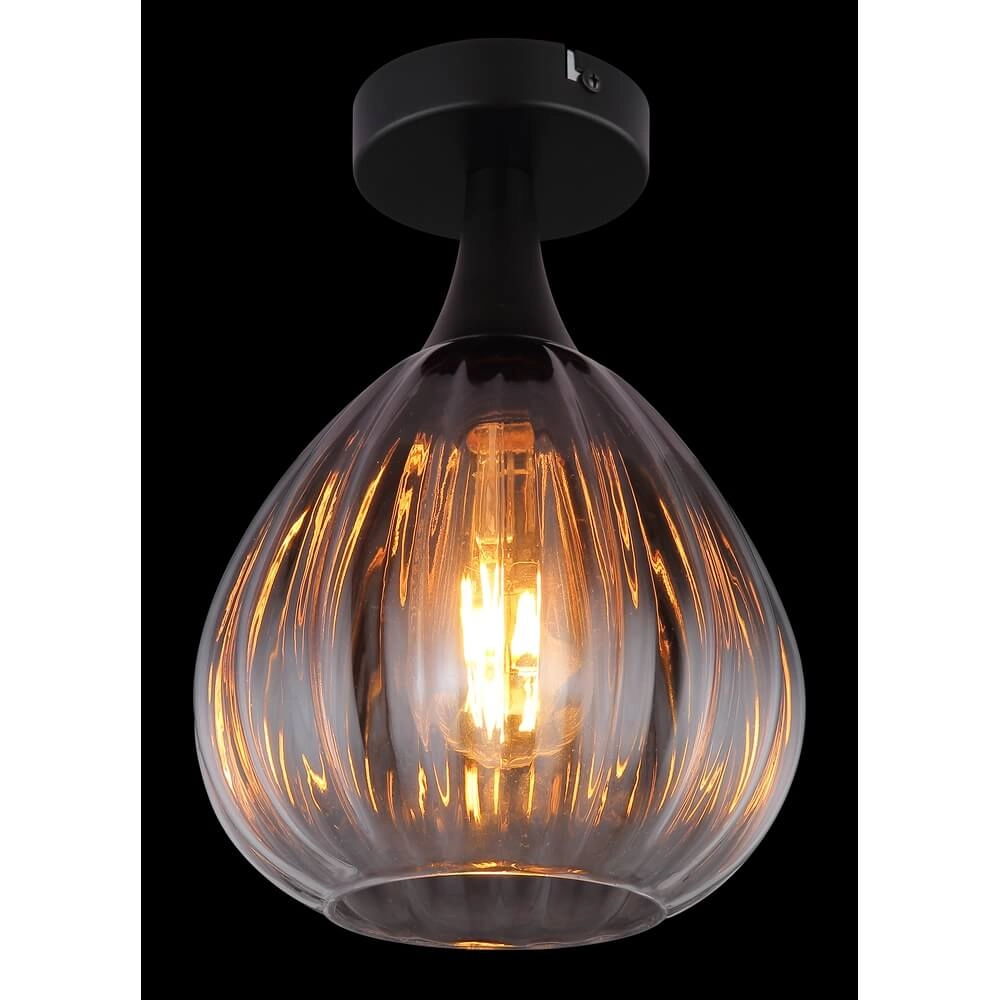Schwarze Deckenleuchte Olsen Ø 20cm Globo 9007371450800