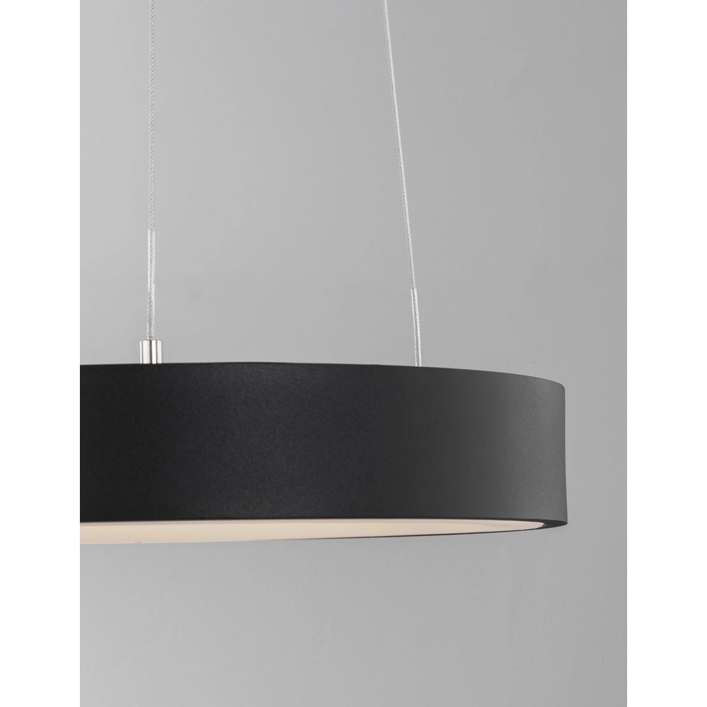 Pendelleuchte Rando Thin schwarz Ø 38cm Lyora 5212017420152