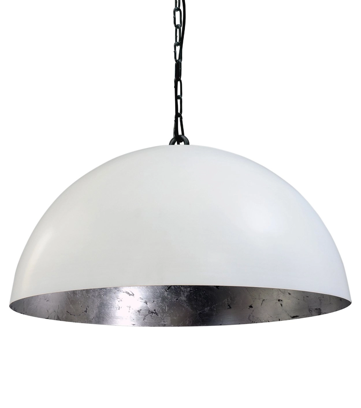 Pendelleuchte Industria 50 weiß mit altem silber Masterlight 8718121151953