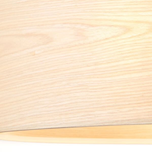 Hängelampe Oval Romm Schwarz mit Holzbraun Brilliant 4004353394829