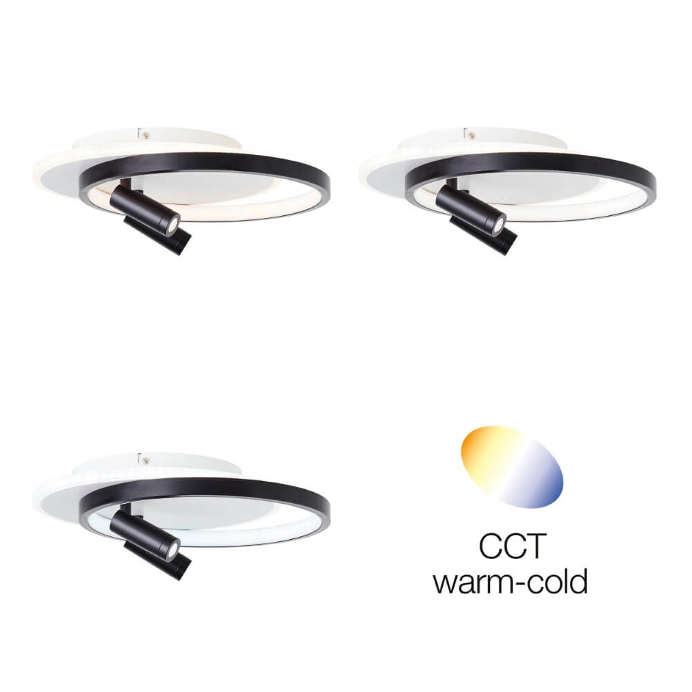 LED-Deckenleuchte Eunomia mit 2 Strahlern Brilliant 4004353409684