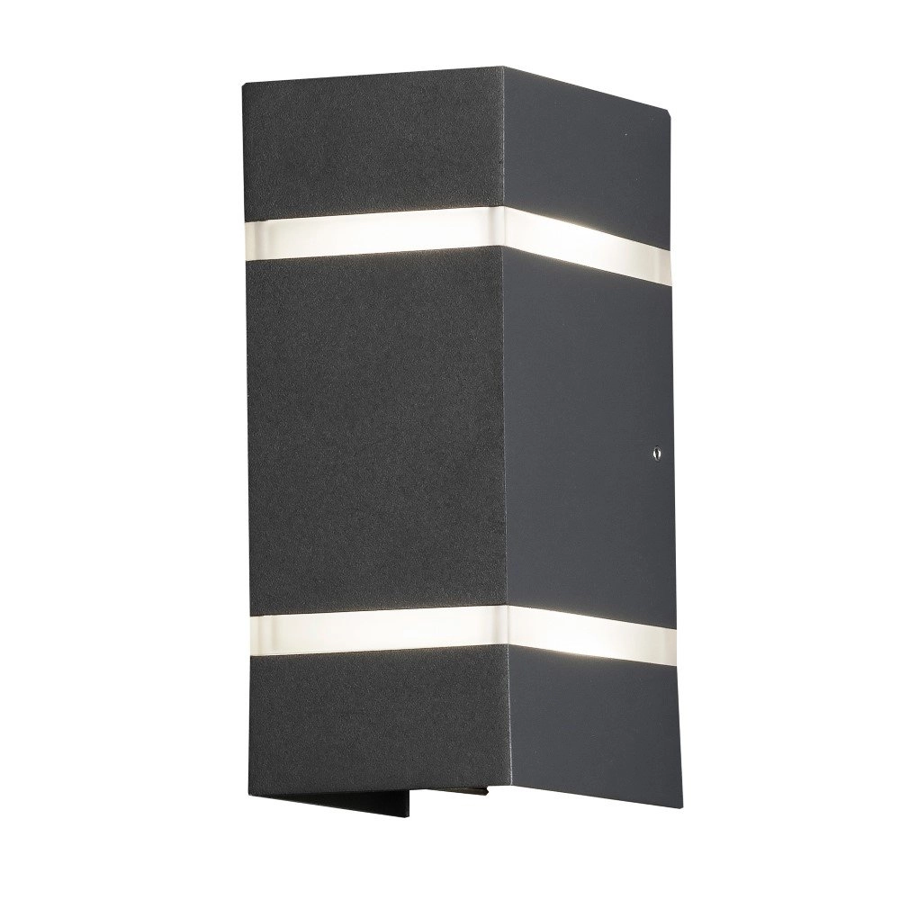 LED-Wandleuchte Cremona Up - Down 2 Licht 19,5 cm Anthrazit