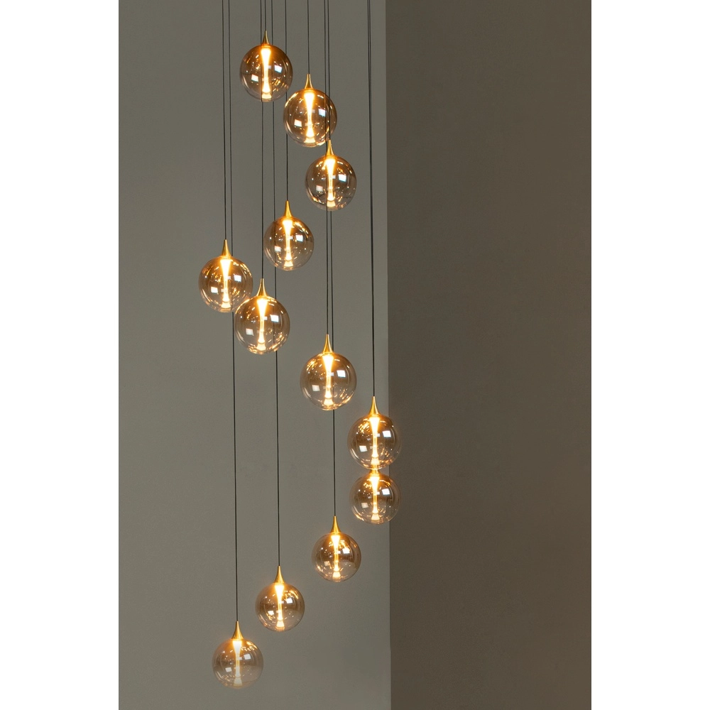 Design-LED-Pendelleuchten Gisela Fading – 12x Ø 16 cm Premium by Lucide 5411212134851