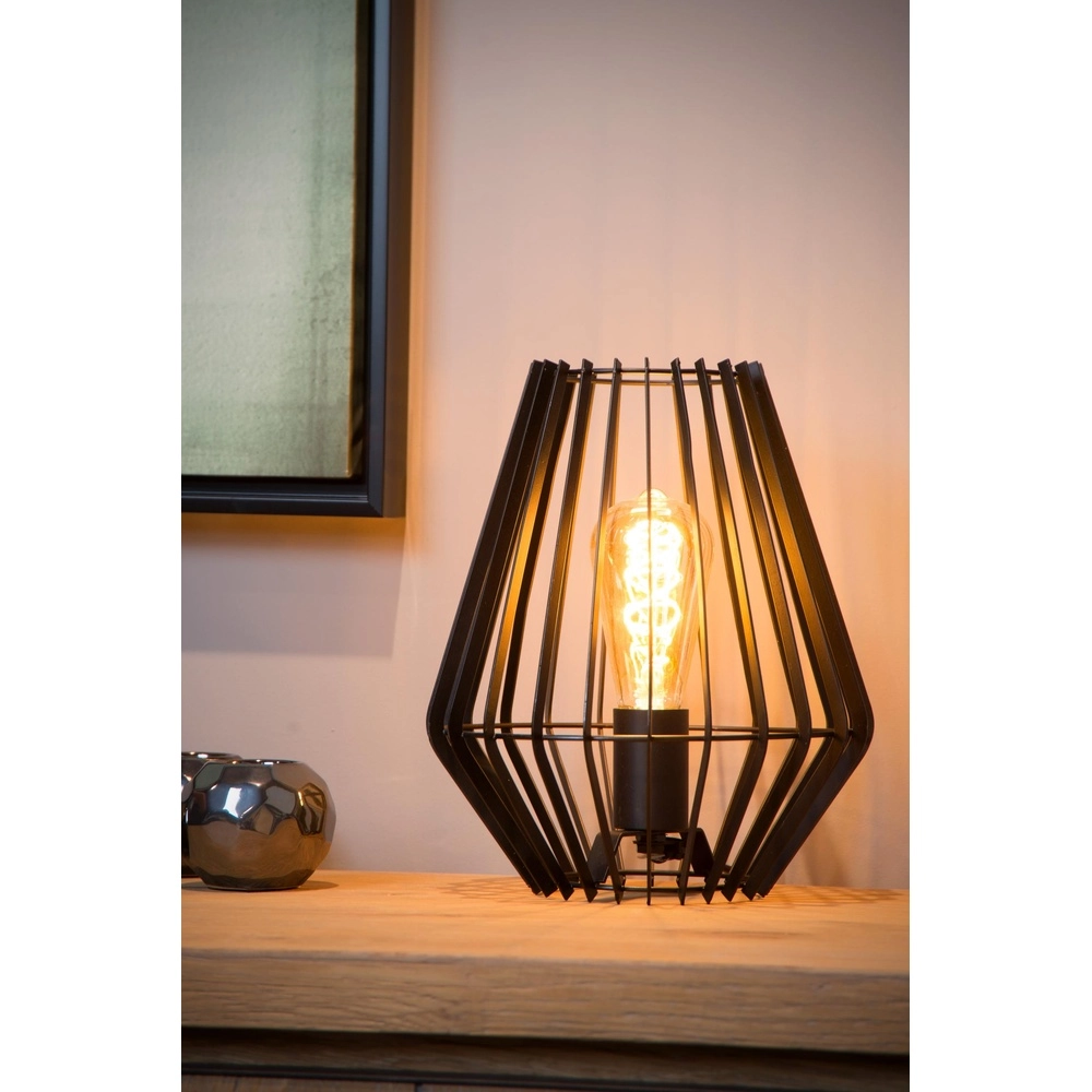 Tischlampe Reda Schwarz Lucide 5411212782496