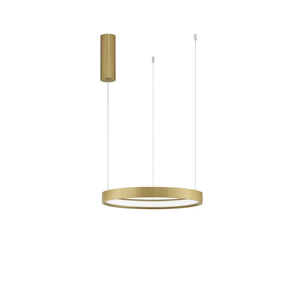 Runde Pendelleuchte Perrine gold Ø 40cm Lyora 5212017438409