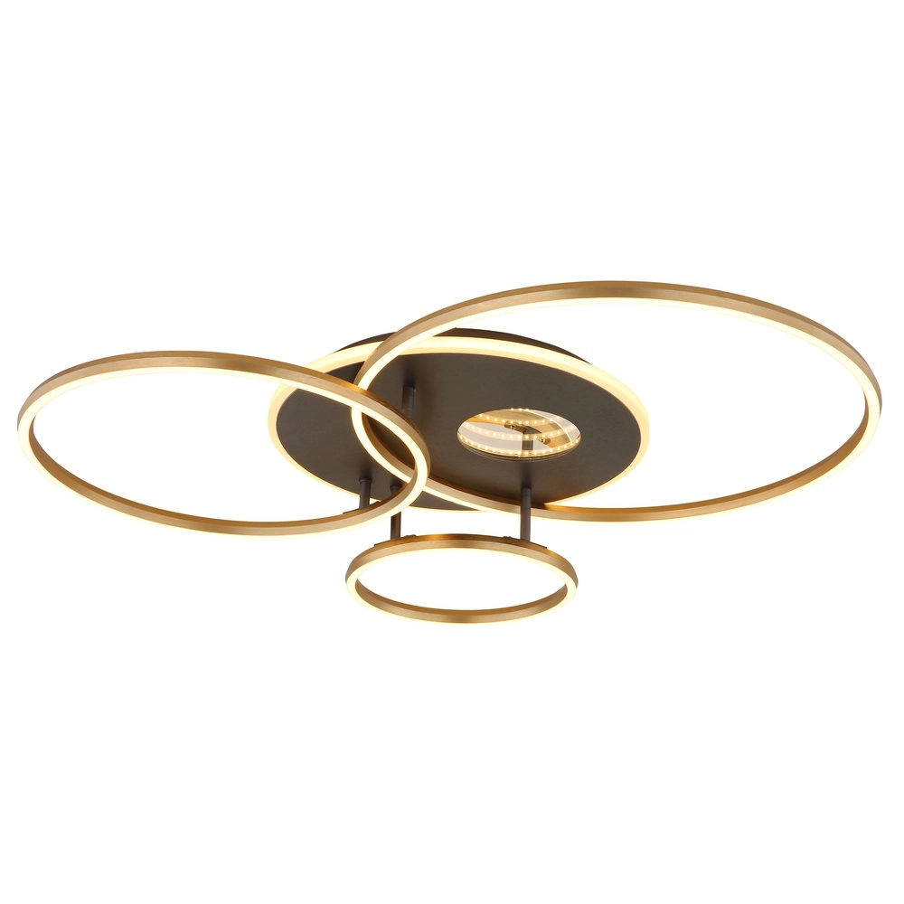 Moderne Deckenlampe Invertina Gold 90 cm Globo 9007371572403