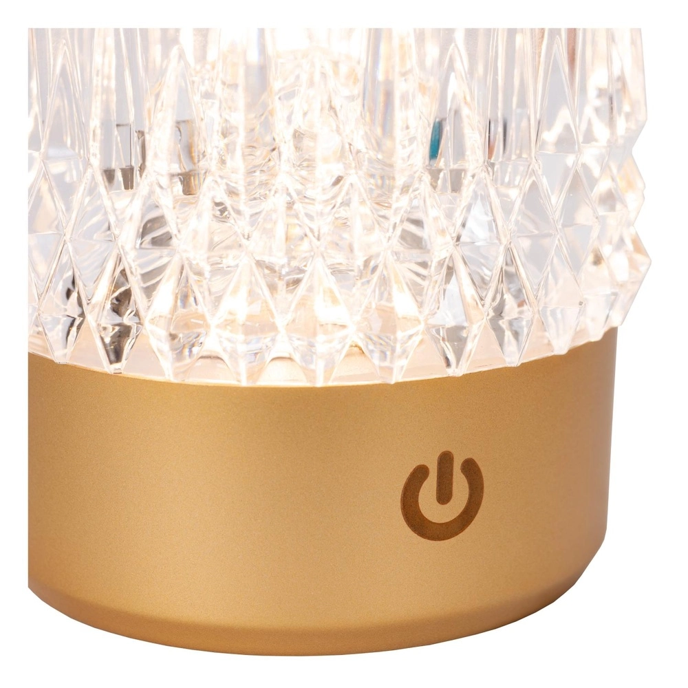 Wiederaufladbare Tischlampen Lily Set von 3 Gold Lucide 5411212461070