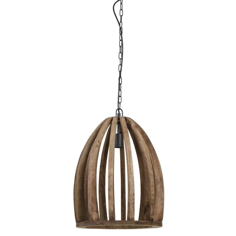 Holz-Pendellampe Haranka Ø 38 cm