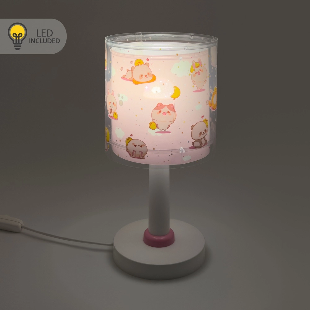 Tischleuchte für Kinder Kawaii Friends Pinkes Leuchten im Dunkeln Dalber 8420406002200