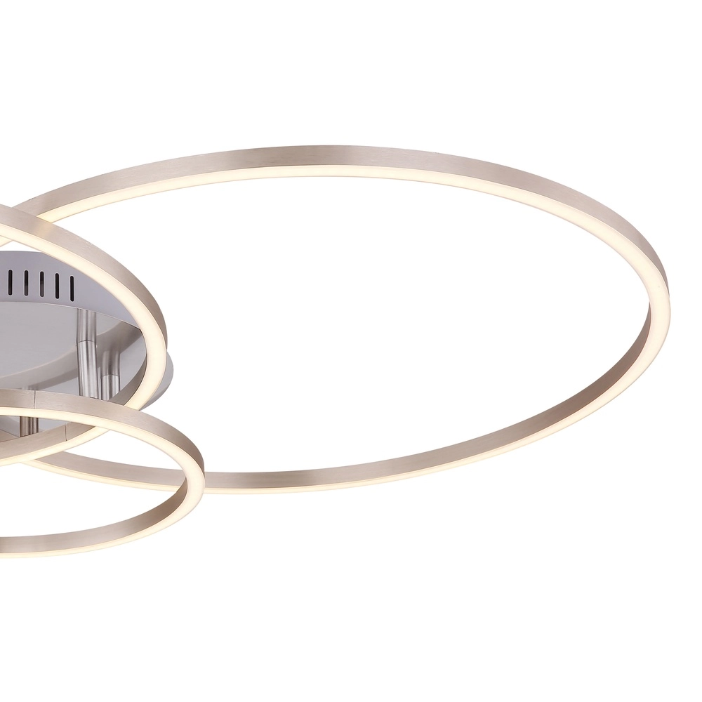 Moderne Deckenlampe Munni Nickel Globo 9007371395842