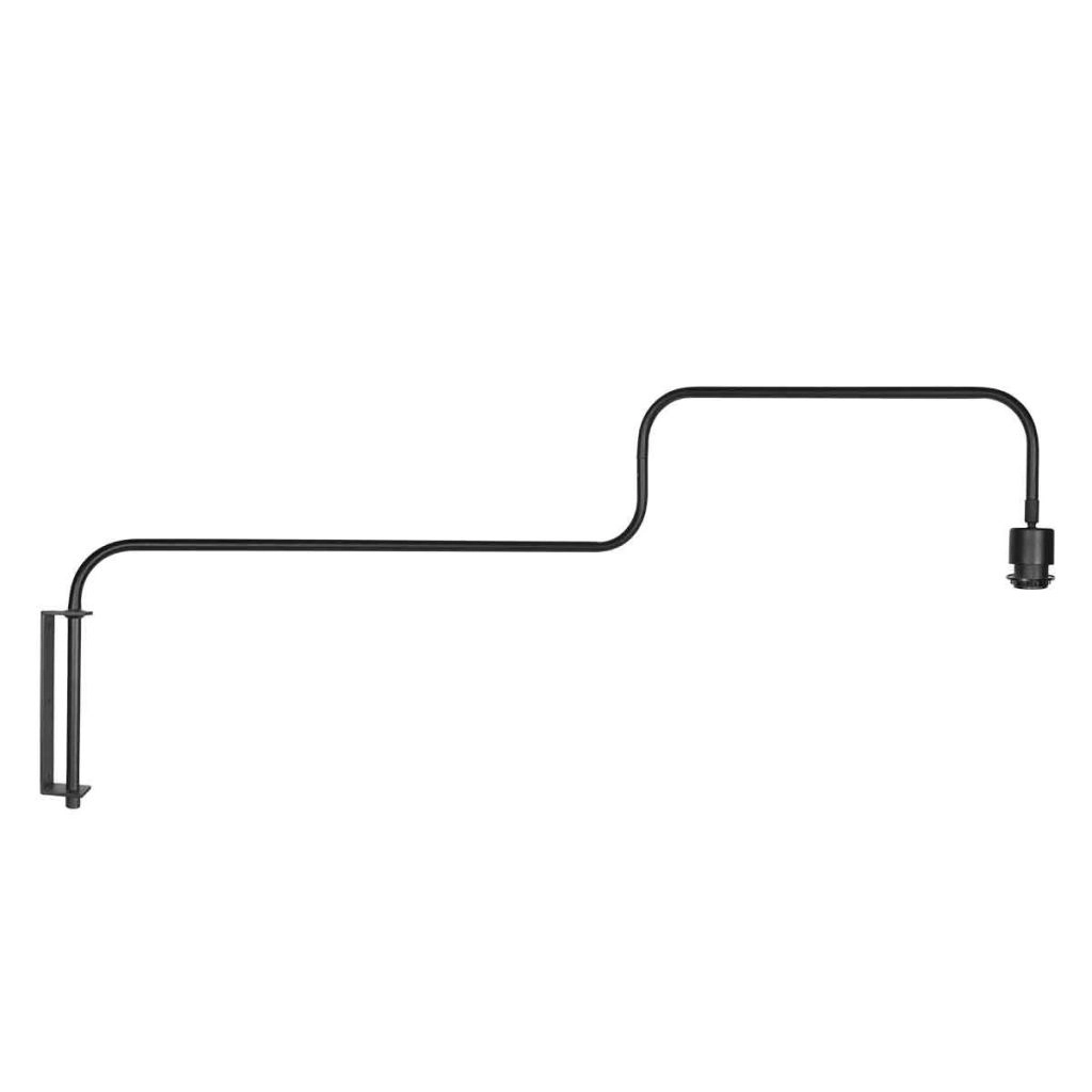 Schwarze Wandlampe Bloeba mit Korkkappe Ø40 cm Steinhauer 8712746180510