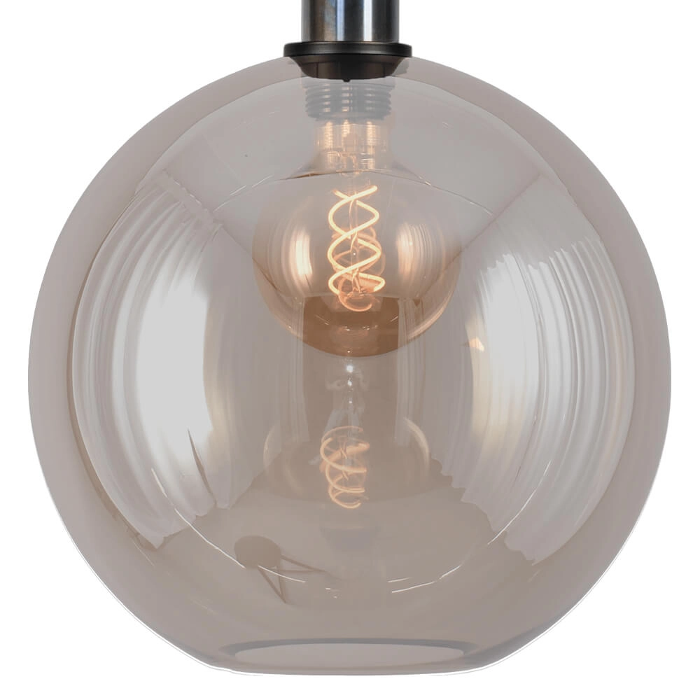 Hängelampe Ø 30cm Bella 2 Gesprenkeltes Öl mit Goldglas Masterlight 8718121334189
