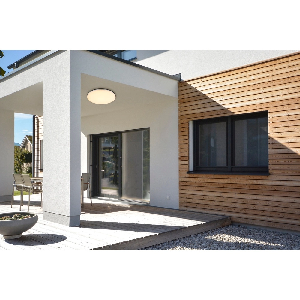 Design-Deckenlicht Dori Silbergrau für den Außenbereich Globo 9007371356867