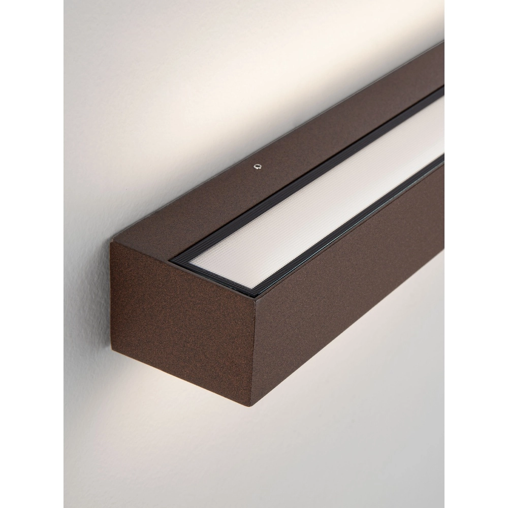 Elegante Wandlampe Lane rostbraun 36cm - 28W Lyora 5212017496836