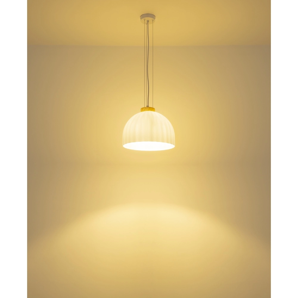 Pendellampe Swanson weiße Ø 30cm Globo 9007371589999