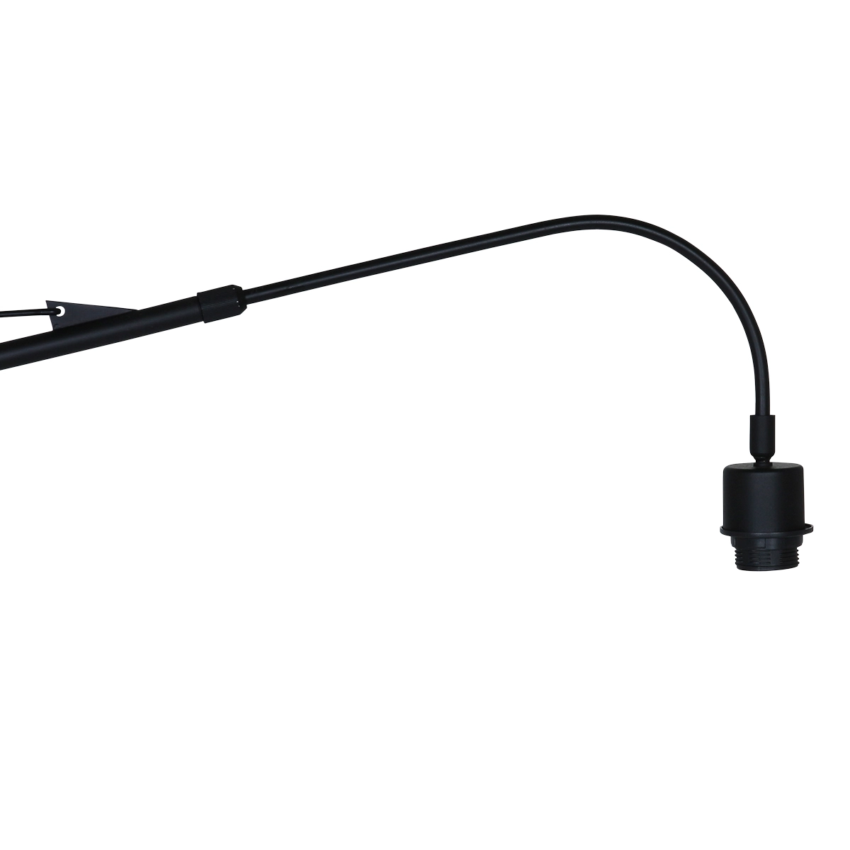 Wandlampe Elegant Classy 50 cm schwarz mit grünem Samtschirm Steinhauer 8712746146035