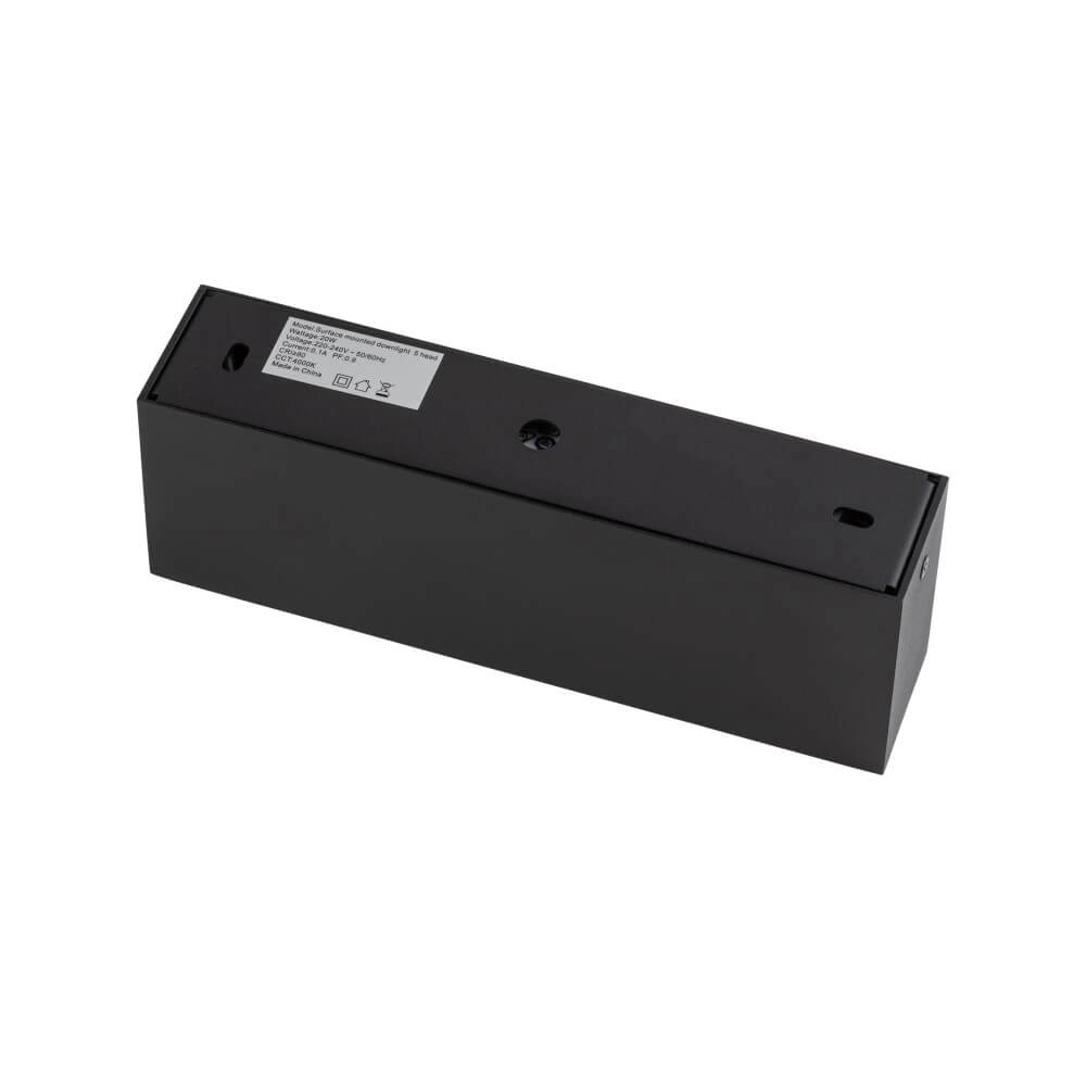 Schwarzer Aufbaustrahler Midi Led 5x1 LEDs - 4000K Lyora 5903139100588