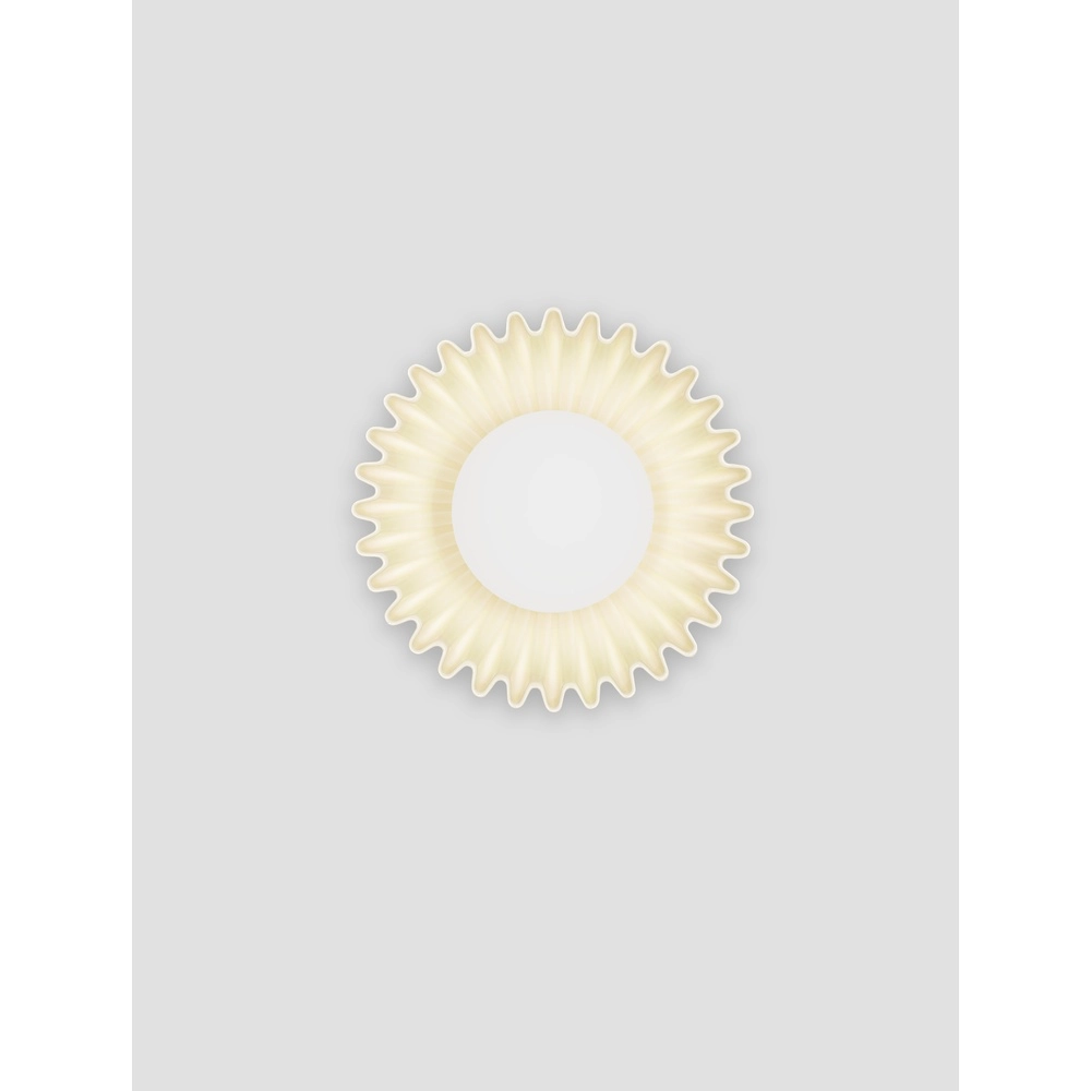 Wandleuchte Petel creme mit weißem Glas Lyora 5212017483959