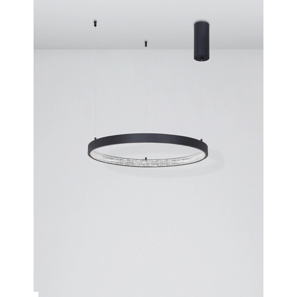 Pendelleuchte Preston schwarz Ø 60cm Lyora 5212017429179