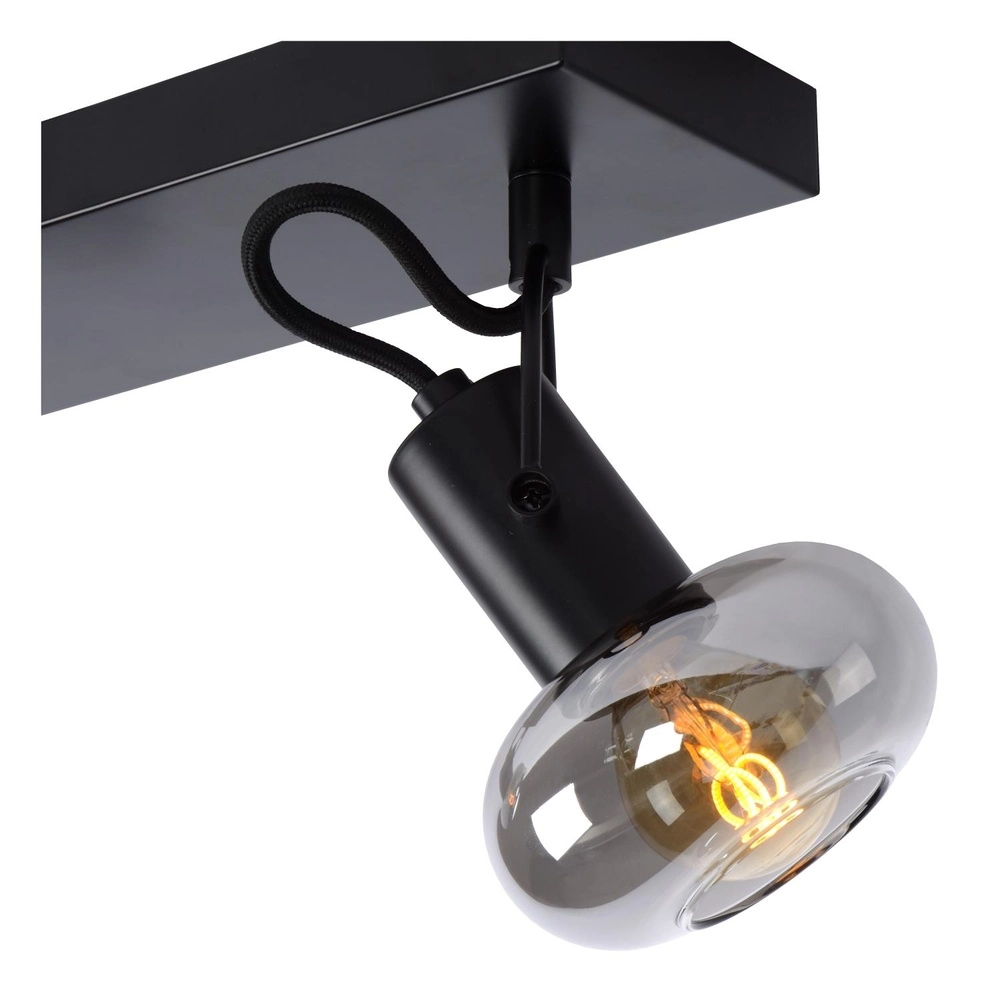 Deckenlampe Madee 2-Licht Schwarz Lucide 5411212176783
