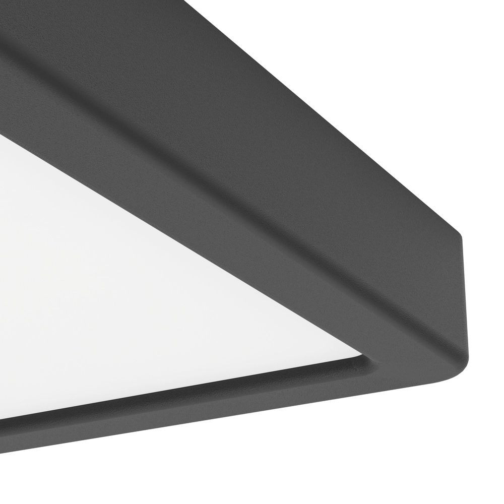 LED-Deckenlicht Fueva 6 Quadrat – Schwarz – 15x15 cm Eglo 9008606330102