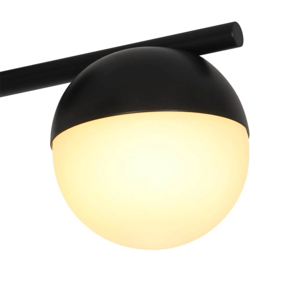 Schwarze Deckenleuchte Contina Bauform 3-flammig Nordlux 5704924024306
