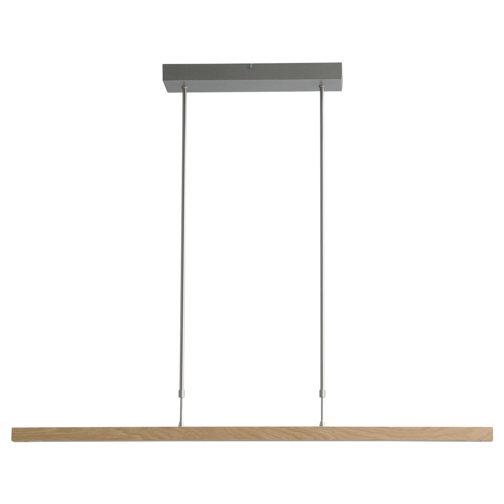Hängelampe Oak Nickel mit Holz 104cm Masterlight 8718121192215