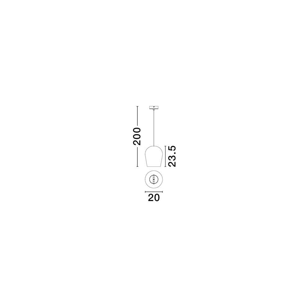 Pendelleuchte Omio Ø 20cm erdbraun Lyora 5212017468895